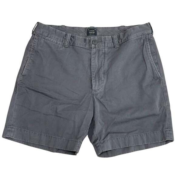 J.Crew Other - J.Crew Stanton 9" Chino Shorts Men's Grey Flat Front Cotton Twill 34